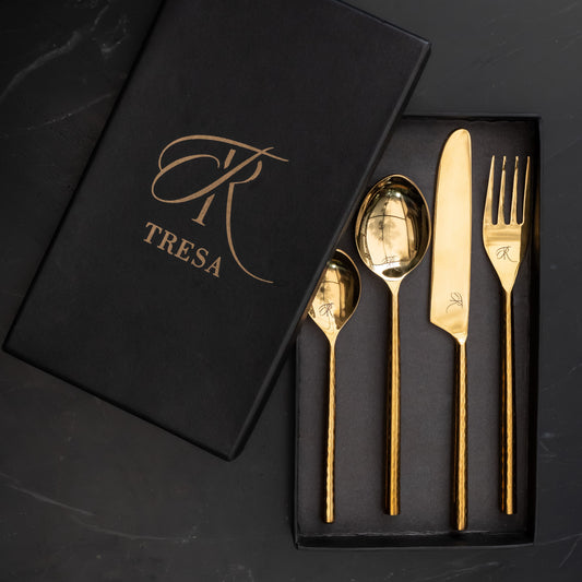 Luxury Gold Cutlery box set